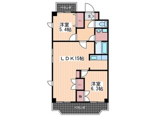 コルティーレ城山の物件間取画像